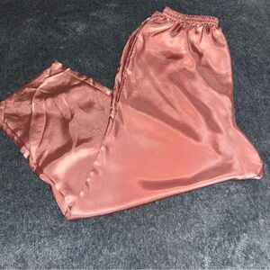 Vintage Victoria’s Secret Gold Label Pink Satin Pajama Pants Size Large